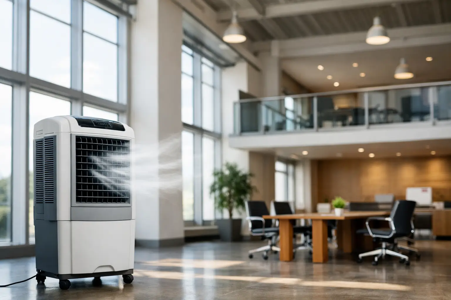 Qual climatizador para pé direito alto?