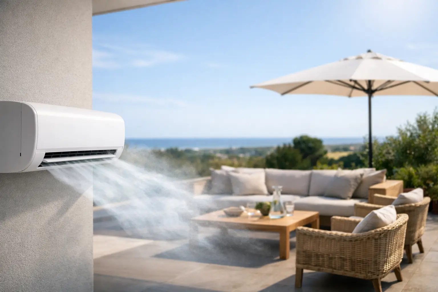Ar condicionado em ambiente aberto funciona?