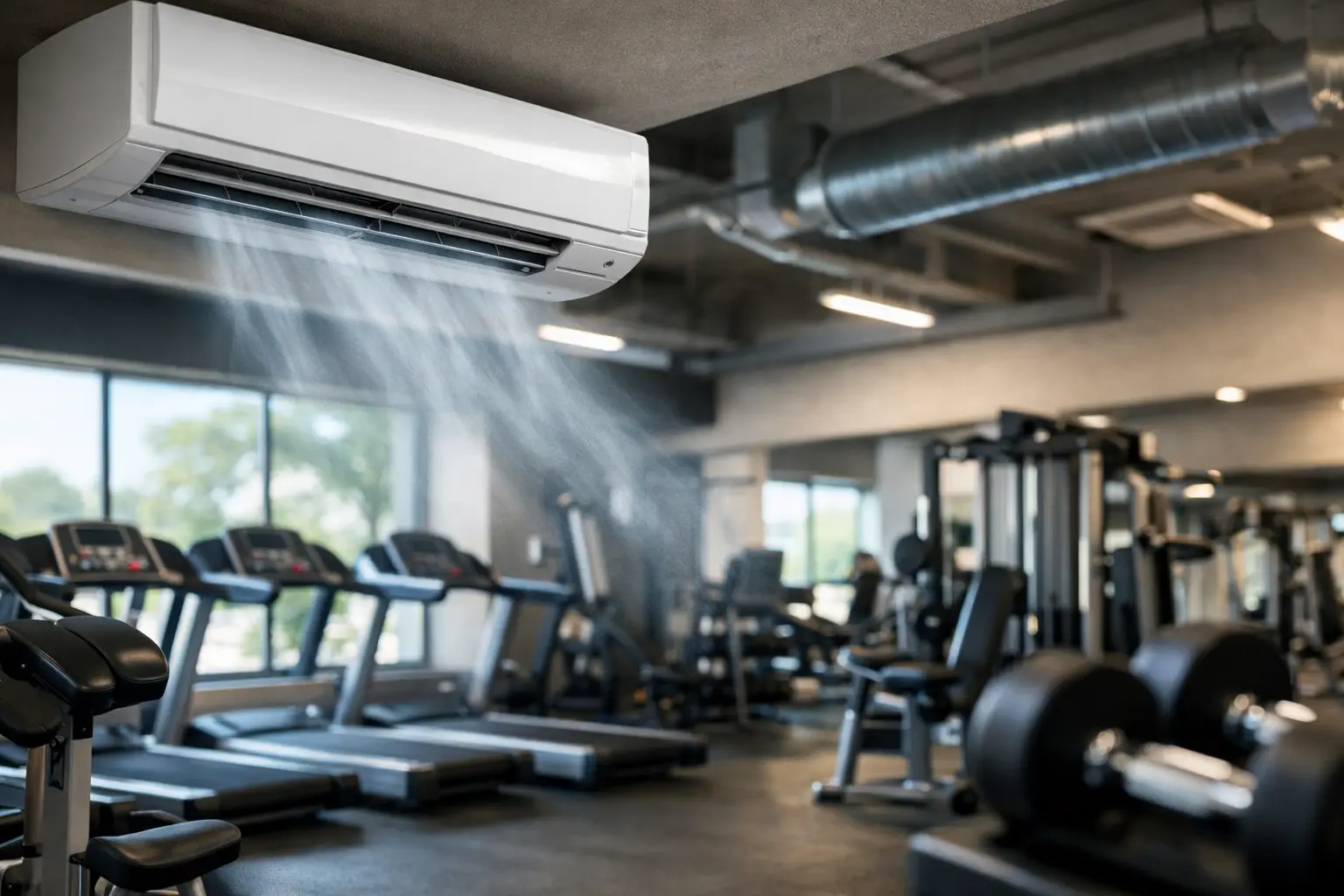 climatização de ar para academias