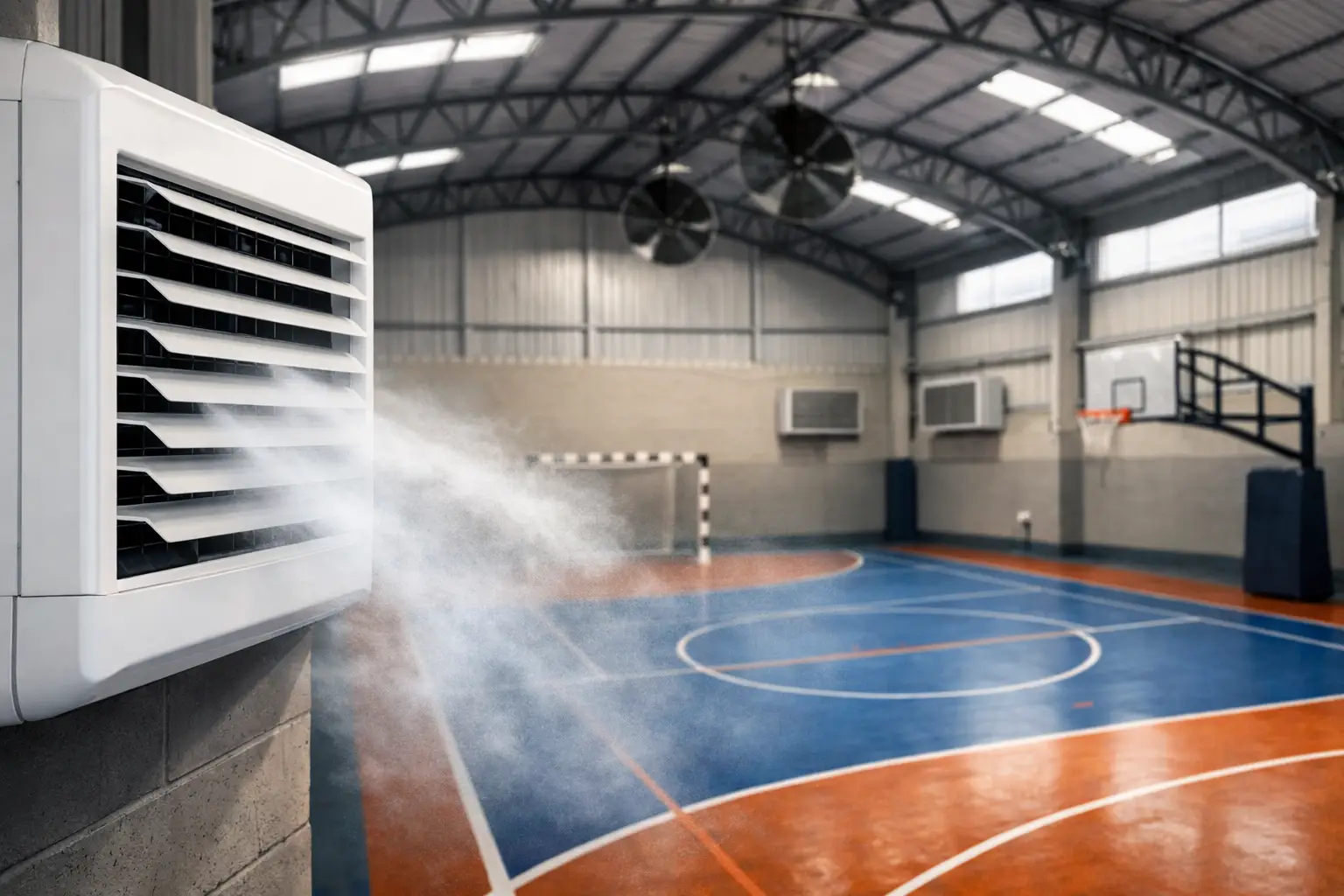 Climatização para quadra coberta com economia