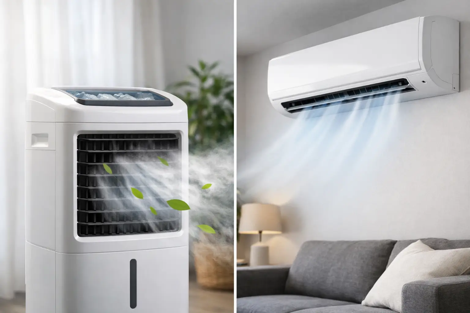 Climatizador evaporativo vs ar-condicionado