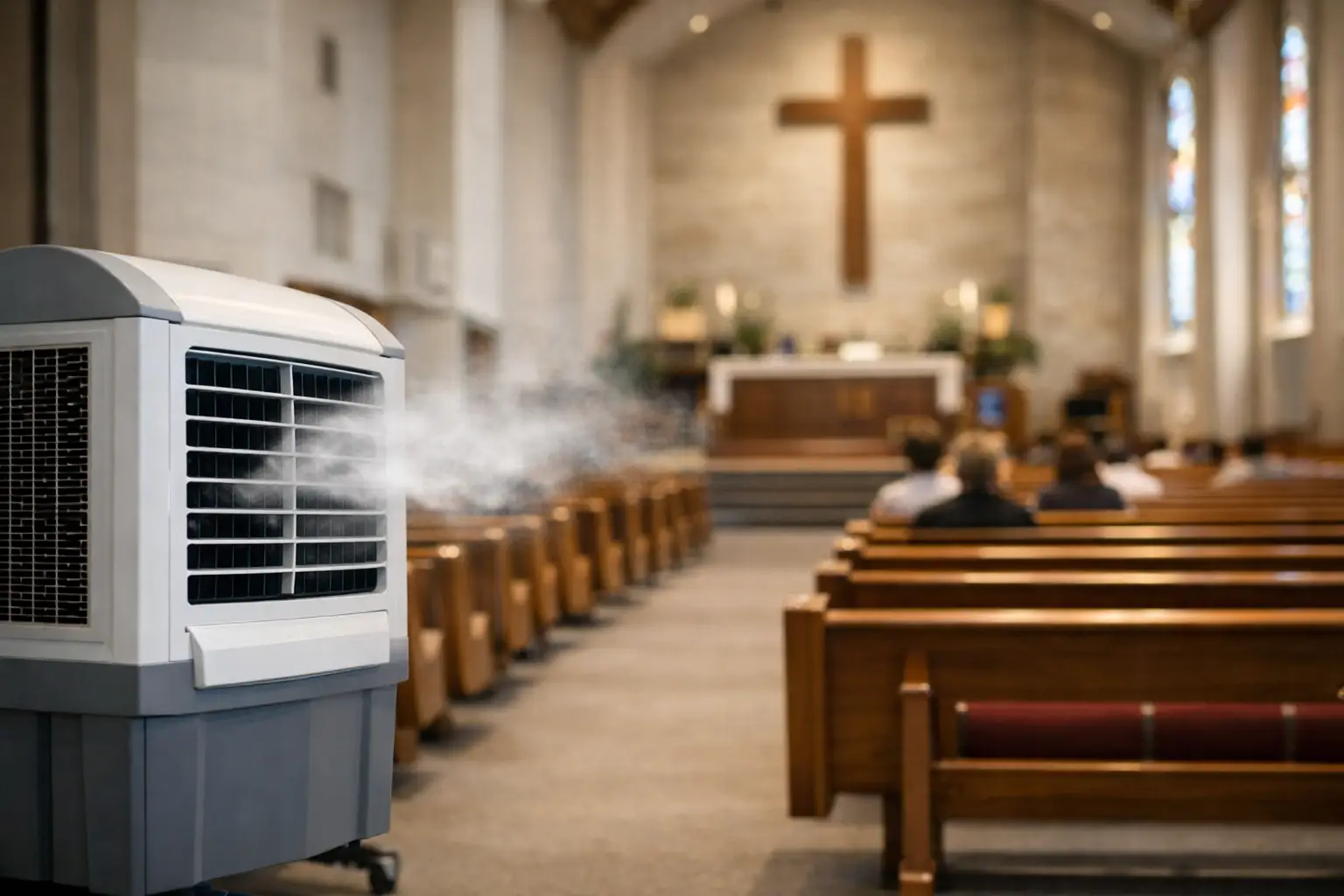 Climatizador para igreja grande com eficiência