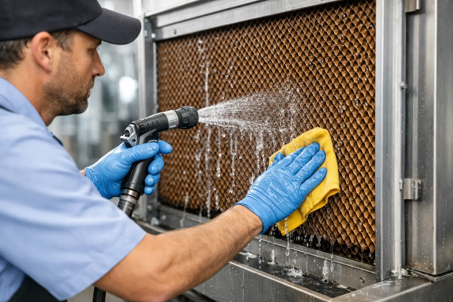 Como limpar painel evaporativo sem perder eficiência