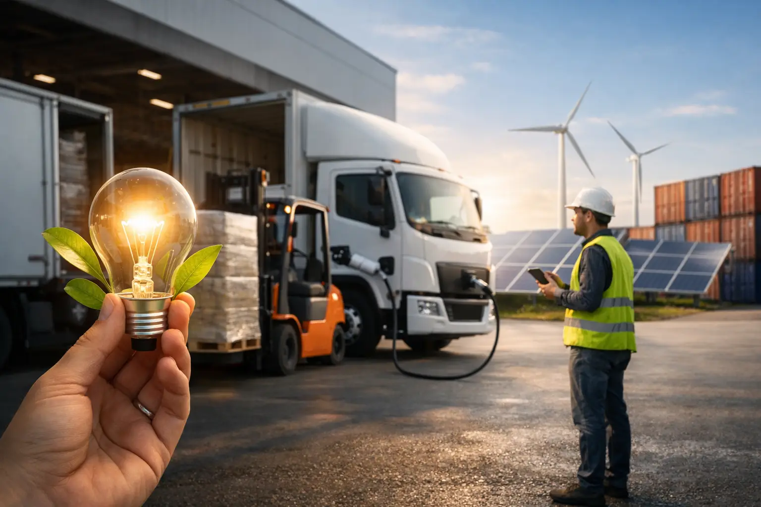 Economia energética em logística nas operações
